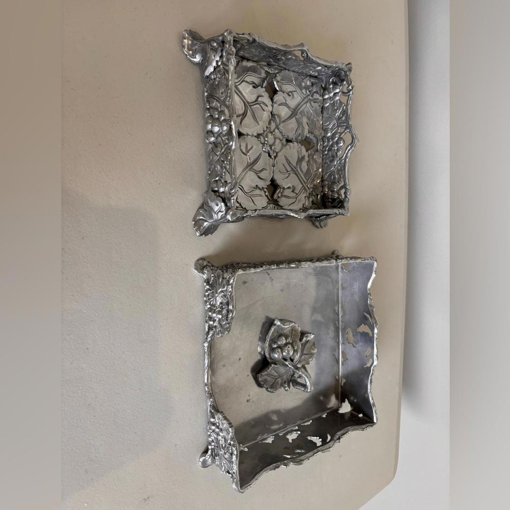Set of Two Arthur Court Napkin Holders